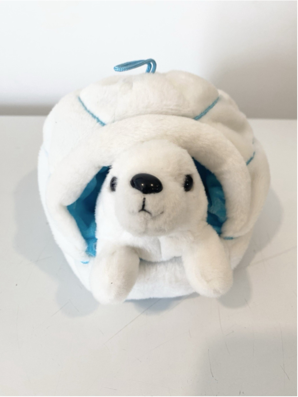 Wild Republic Harp Seal Plush in Igloo Removable Baby Seal Arctic 7”
